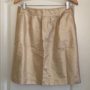 Halogen Gold Patterned Skirt, Size 10